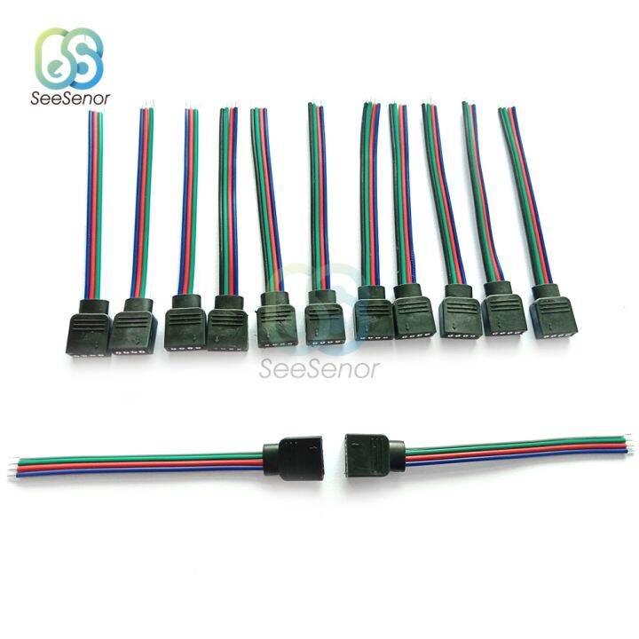 10cm-4pin-5pin-led-rgb-strip-light-connector-male-female-plug-socket-connecting-cable-wire-for-5050-rgb-rgbw-led-strip-light