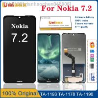 卍♝ xianhaochen048906 6.3 original para nokia 7.2 display lcd ta-1196 tela de toque digitador assembléia substituição telas