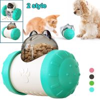 【 Fire New 】เครื่องจ่ายอาหารสัตว์เลี้ยง TumblerDog Cat Treat DispensingSlow Feeding ToysInteractive Game IQ Training Toy