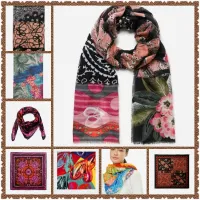 2021ใหม่สเปน Desigual สุภาพสตรียาวผ้าขนหนูพิมพ์และปักผ้าพันคอ,Beach Breather Breezy แรเงาผ้าพันคอ