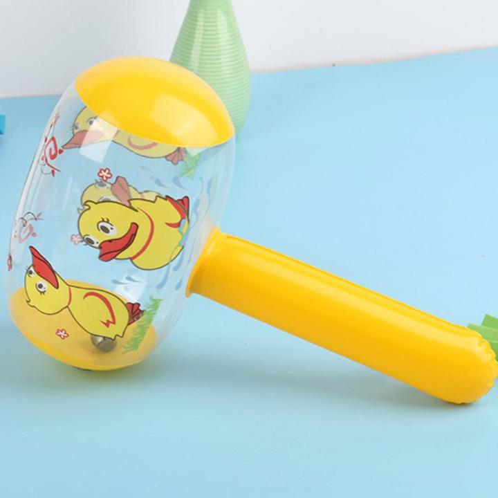 random-color-childrens-toy-inflatable-small-hammer-props-toys-water-pool-game-small-bell-inflatable-with-cartoon-hammer-balloon-y6r6