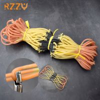 3PCS/6PCS Slingshot Rubber Band Strong Elastic Round Rubber Band for Mud Ball Outdoor Sport Catapult Shooting Hunting Accessorie