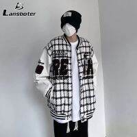 Lansboter แจ็คเก็ตแขนยาวเสื้อสำหรับทั้งหญิงและชายแจ็คเก็ตวินเทจอเมริกัน