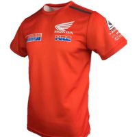 เสื้อกีฬาแขนสั้นลําลอง ลาย Honda Racing Pro สําหรับขี่จักรยานวิบาก