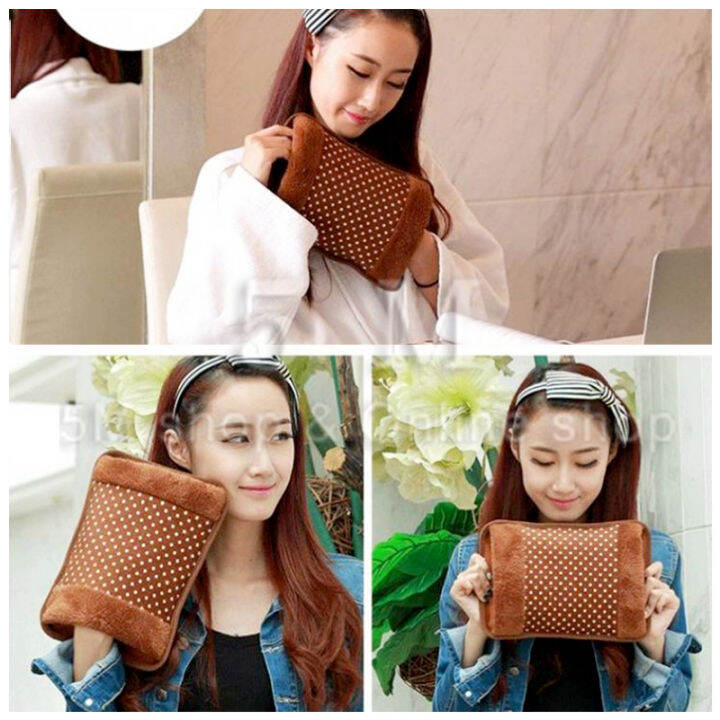 【5M Shop】 Electric Hot Compress Heat Pack hot water bag rechargeble ...