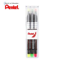 Pentel Highlighter ปากกาเน้นข้อความ เพนเทล S512 (แพ็ค 3 สี)