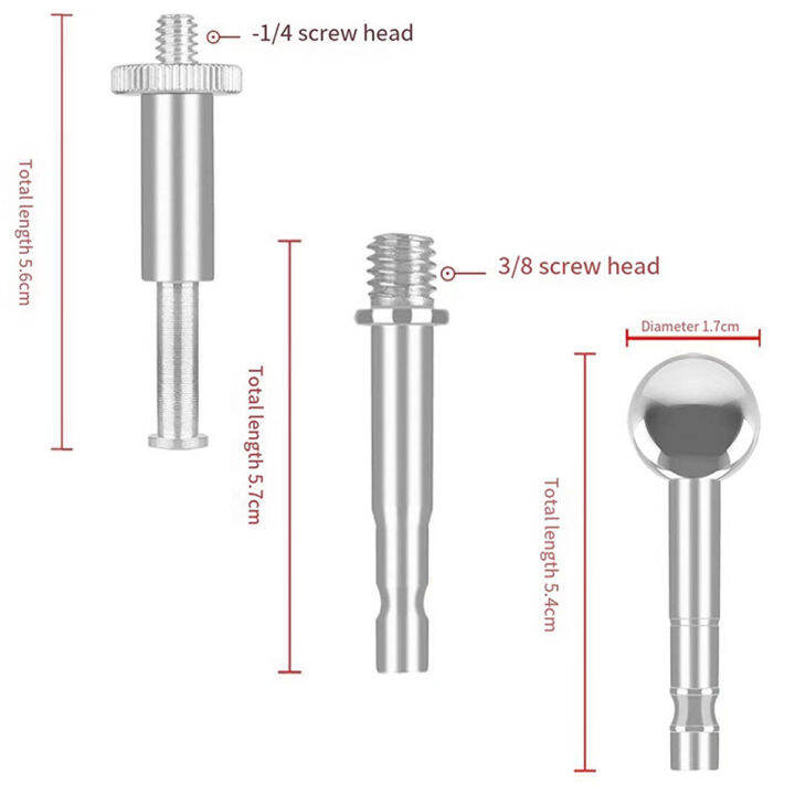 Metal Strip Screw 1/4 Ball Head Replacement Firmware Adapter Head ...