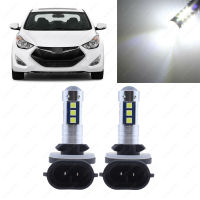 2400lm ไฟตัดหมอกแอลอีดีทรงซังข้าวโพด881 889 2ชิ้นสำหรับ Hyundai Elantra Accent 2013 2017