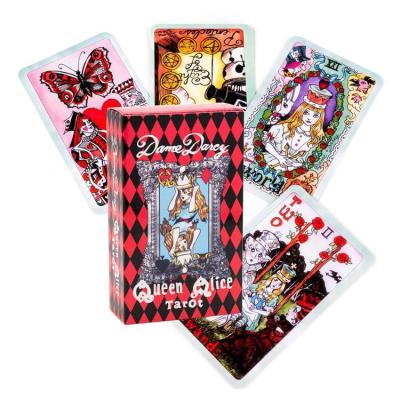 Queen Alice Tarot Party Tarot Card Game Oracle Card Party Game Family Friend Game Mysterious Divination Deck Full English Version Party Favor superb