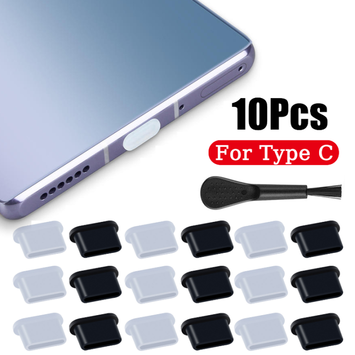 ร้อน10ชิ้น-type-c-ฝุ่นเสียบซิลิโคนป้องกันฝุ่น-stoper-สำหรับ-usb-c-อุปกรณ์ฝุ่นปกคลุมสำหรับ-s-amsung-ศัพท์ชาร์จพอร์ตป้องกัน