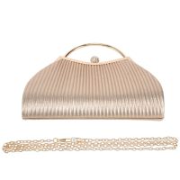 Women Diamond Evening Clutch Purse Wedding Designer Handbag Pleated New Gold Hand Bag Chain Shoulder Bag