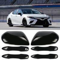 ┋ Side Door Mirror Caps Door Handle Covers Accessories For Toyota Camry 2018 2019 2020 2021 2022 2023