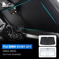 อุปกรณ์เสริมสำหรับรถ BMW X1 U11 2022-2023 IX1ที่บังแดดกระจกหน้ารถด้านหน้าร่มแบบพกพาป้องกันรังสียูวี