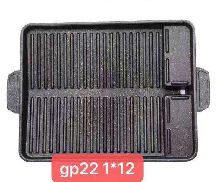 New Arrival Yakiniku Korean Hot BBQ Grill Pan Rectangle NonStick Grill Cookware Korean Plate