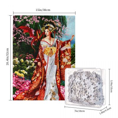 Sekkerastoya Queen Of Silk Wooden Jigsaw Puzzle 500 Pieces Educational Toy Painting Art Decor Decompression toys 500pcs