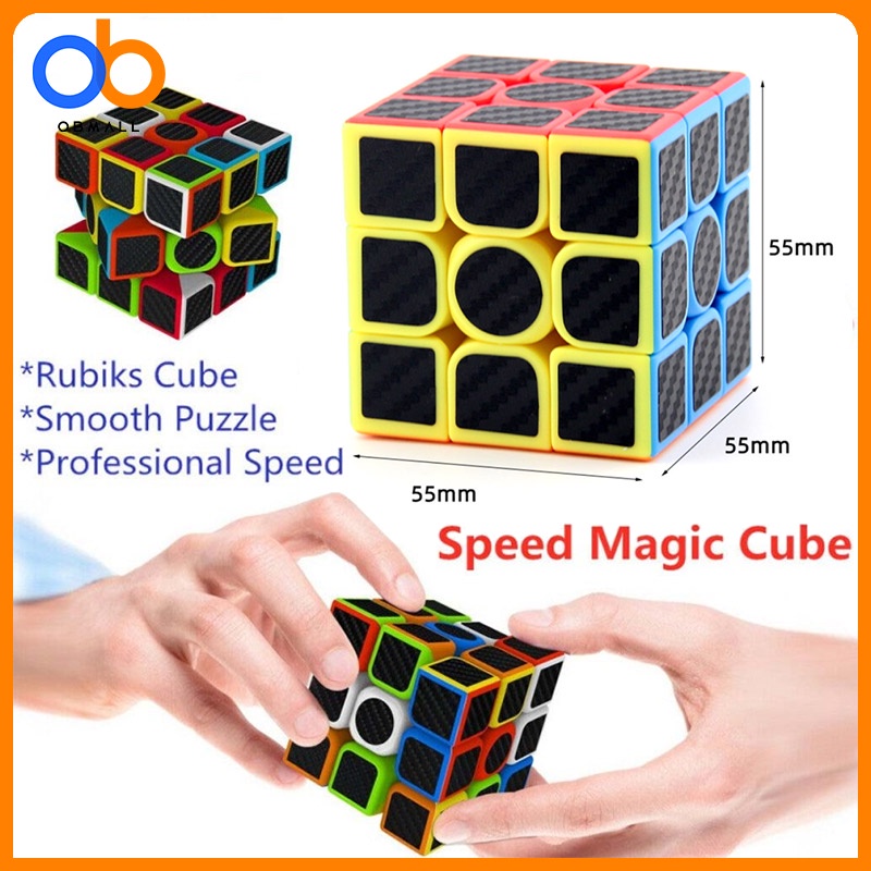 3x3x3 Magic Cube Super Smooth Fast Speed Magic Rubiks Puzzle Rubics Rubix Toys 