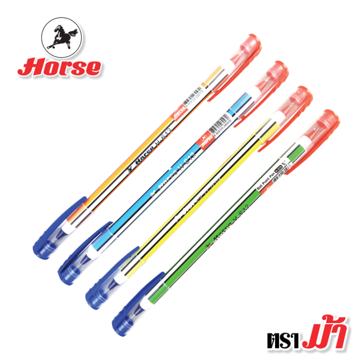 horse-ตราม้า-ปากกาลูกลื่น-2หัว2สี-น้ำเงิน-แดง-ตราม้า-h-613-1x50