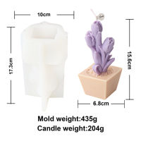 Chocolate Flower Candle Molds Plaster Flower Column Molds Candle Making Molds DIY Flower Candle Molds Resin Flower Pot Molds