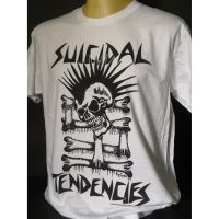 เสื้อวงนำเข้า Suicidal Tendencies Mohawk Skull Hardcore Punk Thrash Metal Skate Rock DRI T-Shirt ลาย เสื้อยืด