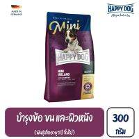 Happy Dog Mini Ireland สุนัขโตพันธุ์เล็ก-กลาง สูตรเนื้อกระต่ายป่าและปลาแซลมอน 300 กรัม