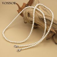 【YF】 120cm Phone Case Chain Women Jewelry Imitation Pearl Long Shoulder Strap for Bag Anti-Lost Mobile Lanyard