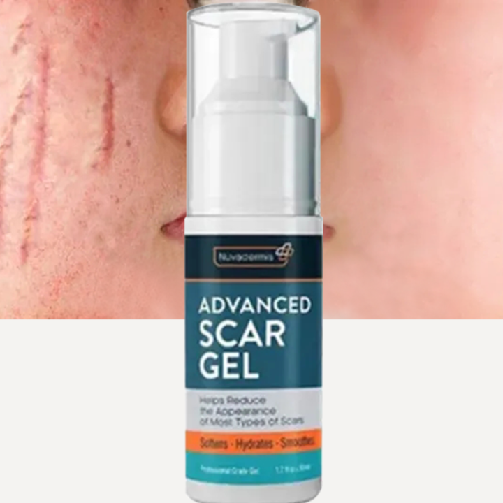 Nuvadermis Advanced Scar Removing Gel, Surgical Scar Acne Print Old