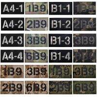 ۞❖๑ IR Reflective Infrared Call Sign Letter Patch 1B9/2B9/3B9/6B9 Decorative Badges Tactical Military Patches for Clothing Backpack