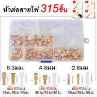 หัวต่อสายไฟ ขั้วต่อสายไฟ 315 ชิ้น อุปกรณ์เชื่อม อุปกรณ์ช่าง เครื่องมือช่าง อุปกรณ์เสริมสำหรับเครื่องเชื่อม	ประเภท 2.8mm,4.8mm,6.3mm