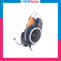 OKER X80 7.1 Sound Effect Gaming Headset - สีดำส้ม