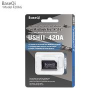 ↂ▫ BaseQi for MacBook Pro 14inch 16inch Micro sd Card Adapter 420AG Aluminum Mac Pro Mini Drive Card Reader Year2023/22/21