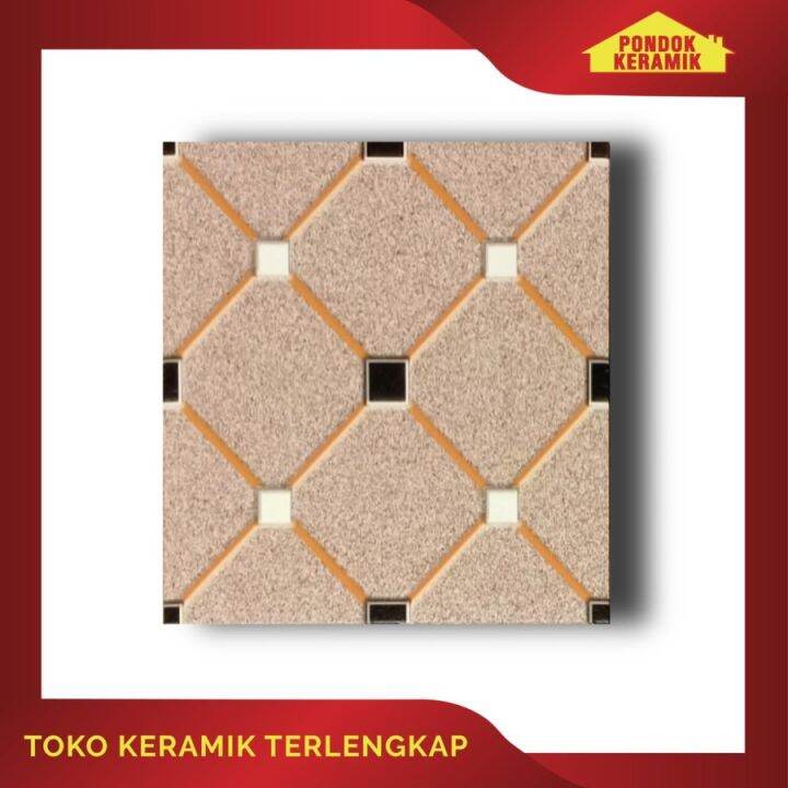 Keramik Lantai 40x40 Tetris Brown Lazada Indonesia