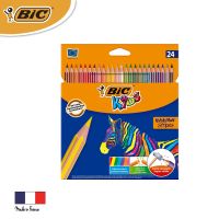 BIC บิ๊ก ดินสอสี สีไม้ Evolution Stripes จำนวน 24 สี