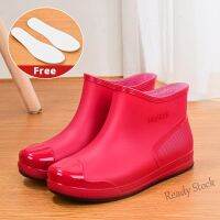 【hot sale】 ✒◄ B53 Plain Rain boots for Women Black Beige Red Womens Rainboots Waterproof Rainboots for women