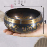 Nepal handmade Buddha sound bowl sound therapy yoga meditation singing bowl Tibet prayer bowl metal craft home decor ornaments