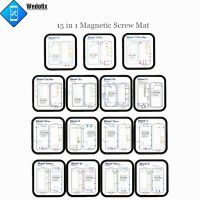 【YF】 15 in 1 Magnetic Screw Chart Mat Screws Fall Protection Pad with Graphic for iPhone 6 7 11