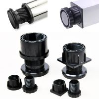 4pcs Screw Adjustable Chair Feet Black Plastic Furniture Leg Plug Blanking End Cap Bung for Round Pipe Tube Protector Hardware