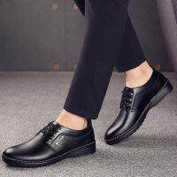 รองเท้าหนังผู้ชายสไตล์อังกฤษหนังแท้ 100% คุณภาพสูง Mens leather shoes Big bransd Discount