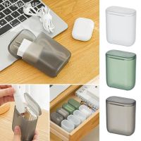 ✉♈۞ Portable Wire Cable Storage Box Travel Headphone Jewelry Coin Organizer Bin Drawer Makeup Lipstick Holder Dust-Proof Storage