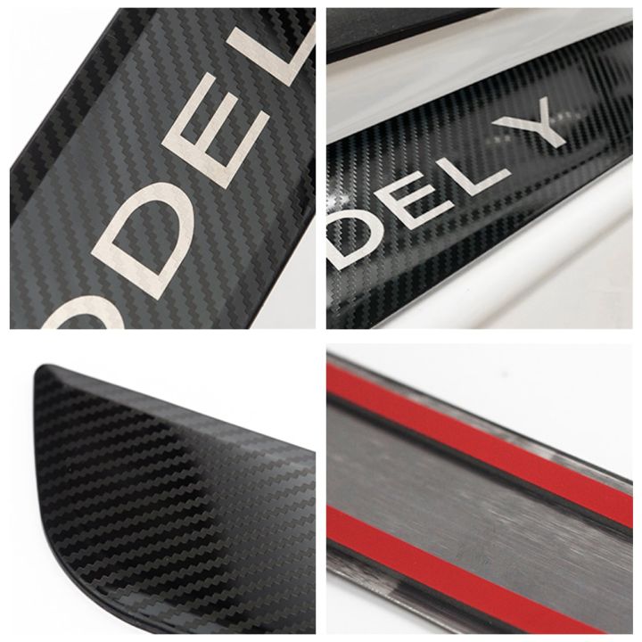 door-sill-decoration-wrap-cover-for-tesla-model-y-modely-2022-accessories-pedal-protection-strip-carbon-pattern-car-accessories