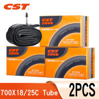 2PCS CST จักรยานภายในยาง700C 700X18C/23C/25C สำหรับ MTB จักรยานกล้องหลอด48/60/80มม.Presta Schrader