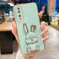 เคสโทรศัพท์กระต่ายน่ารักสำหรับเกียรติยศ90 5G / HONOR 90 Lite/ HONOR 70 LITE Huawei Nova เคสทีพียูนิ่มชุบหรูหรา11/11 Pro ฝาครอบ11i Honor90 LITE พร้อมที่ถือรูปการ์ตูน