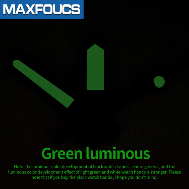 เข็มนาฬิกาชั่วโมงนาทีเข็มวินาทีสีเขียวส่องสว่างเหมาะสำหรับการเคลื่อนไหว7s36-4r36-seiko-skx007-5-srpd-series-watch-accessorie