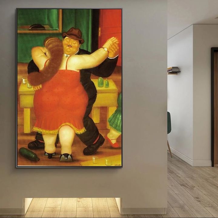 famous-art-by-fernando-botero-canvas-painting-the-dancers-posters-and-prints-wall-art-picture-for-living-room-home-decor-cuadros