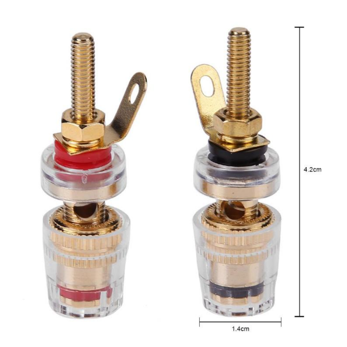 ขั้นต่อขนาด-42mm-binding-post-hifi-cable-terminals-gold-plated-amplifier-speaker-connector-r-connector-2-คู่-4-ตัว