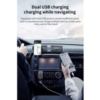 Dual USB Car Charger Bluetooth-compatible 5.0 AUX Adapter Car Handsfree Kit 3 IN 1 Car Mp3 Player Auto Phone Hands Free Car kit