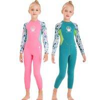 New Jellyfish Neoprene Children Diving Suit Swimwear Girls Long Sleeve Surfing Swimsuit For Girl Bathing Suit Wetsuit