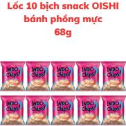 Bánh snack OISHI INDO CHIPS bánh phồng mực bịch 68g