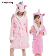 Hồng Licorne Áo choàng tắm cho bộ đồ ngủ bé gái Bộ đồ ngủ bé trai hoạt