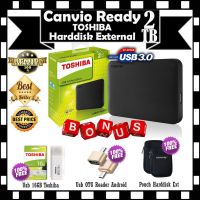 toshiba canvio 2 tb - hdd/hd/hardisk external - gratis 3 hadiahgsung สายเคเบิ้ลเชื่อมต่อภายนอก vrg