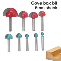 1Pc 6Mm Shank Router Bitการควบคุมเชิงตัวเลขด้วยคอมพิวเตอร์คาร์ไบด์แท่งรอบจมูกBits Round Nose Cove Core Box Routerบิตสำหรับงานไม้เครื่องมือ